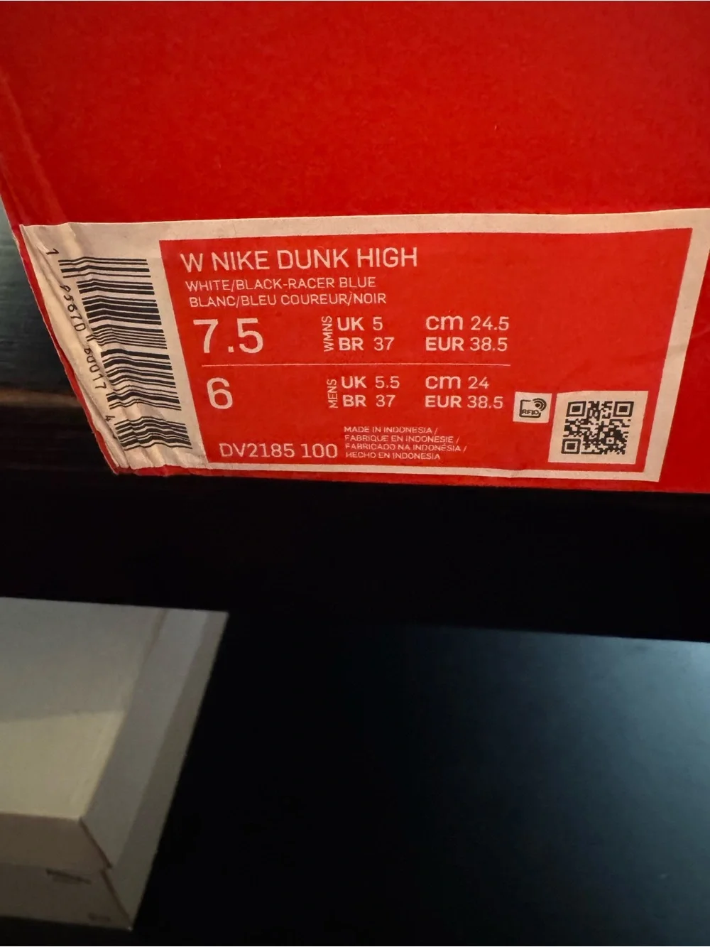 Nike Dunk High Blue Satin (Women’s) Size 7.5W, Brand New.